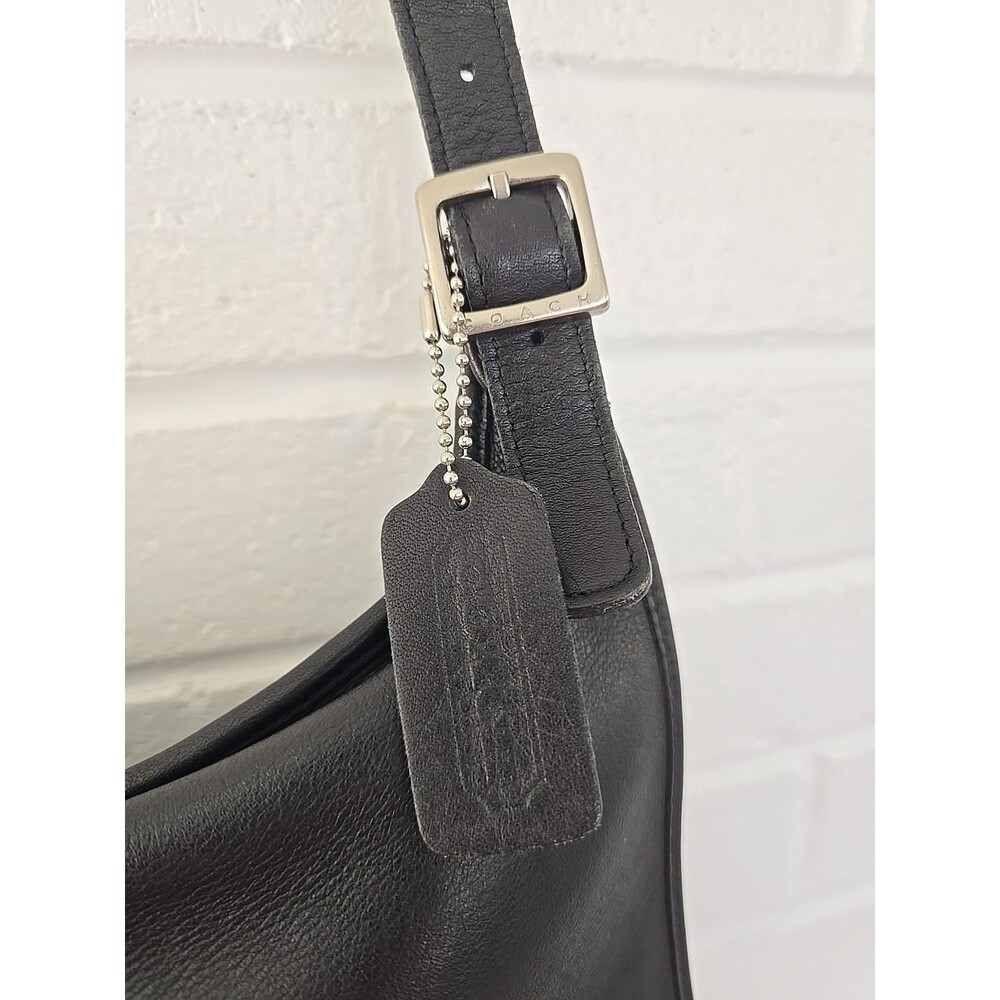 COACH 9134 Vintage 90's Crossbody Leather Bag Women's Black Unisex - Picture 2 of 16